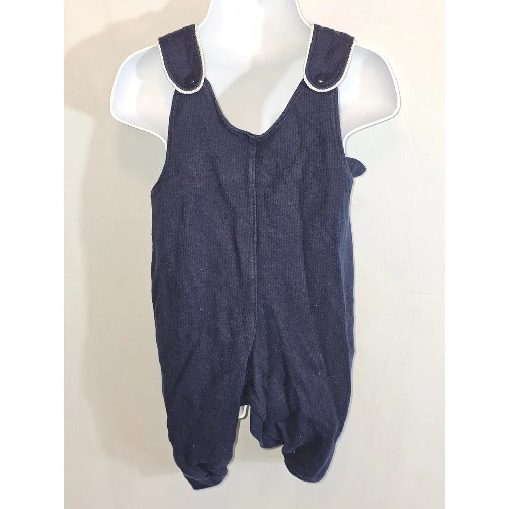 Vintage Blue Corduroy Baby Boy Overalls. Koala Baby‎ 3-6mos. Train choo choo